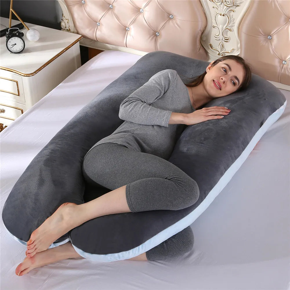 1.3KG Cotton Maternity Pillow for Pregnant Women - Versatile Pregnancy and Breastfeeding Cushion