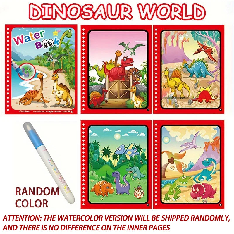 Magic Water Drawing Book - Reusable Montessori Sensory Coloring Toy for Early Childhood Education