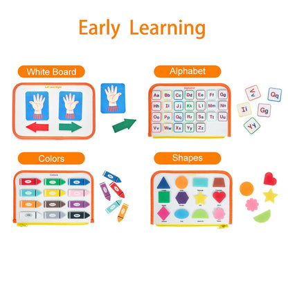 Montessori-Inspired Busy Board Educational Toy for Toddlers Aged 2-4 Years, Ideal for Preschool Learning Activities for Boys and Girls