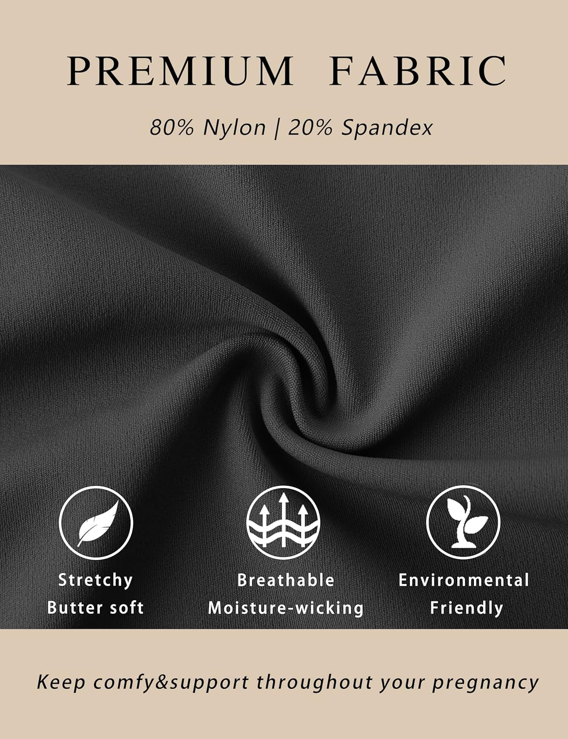 Women'S Maternity Leggings over the Belly Pregnancy Workout Leggings Full Length Pregnant Active Wear Yoga Pants