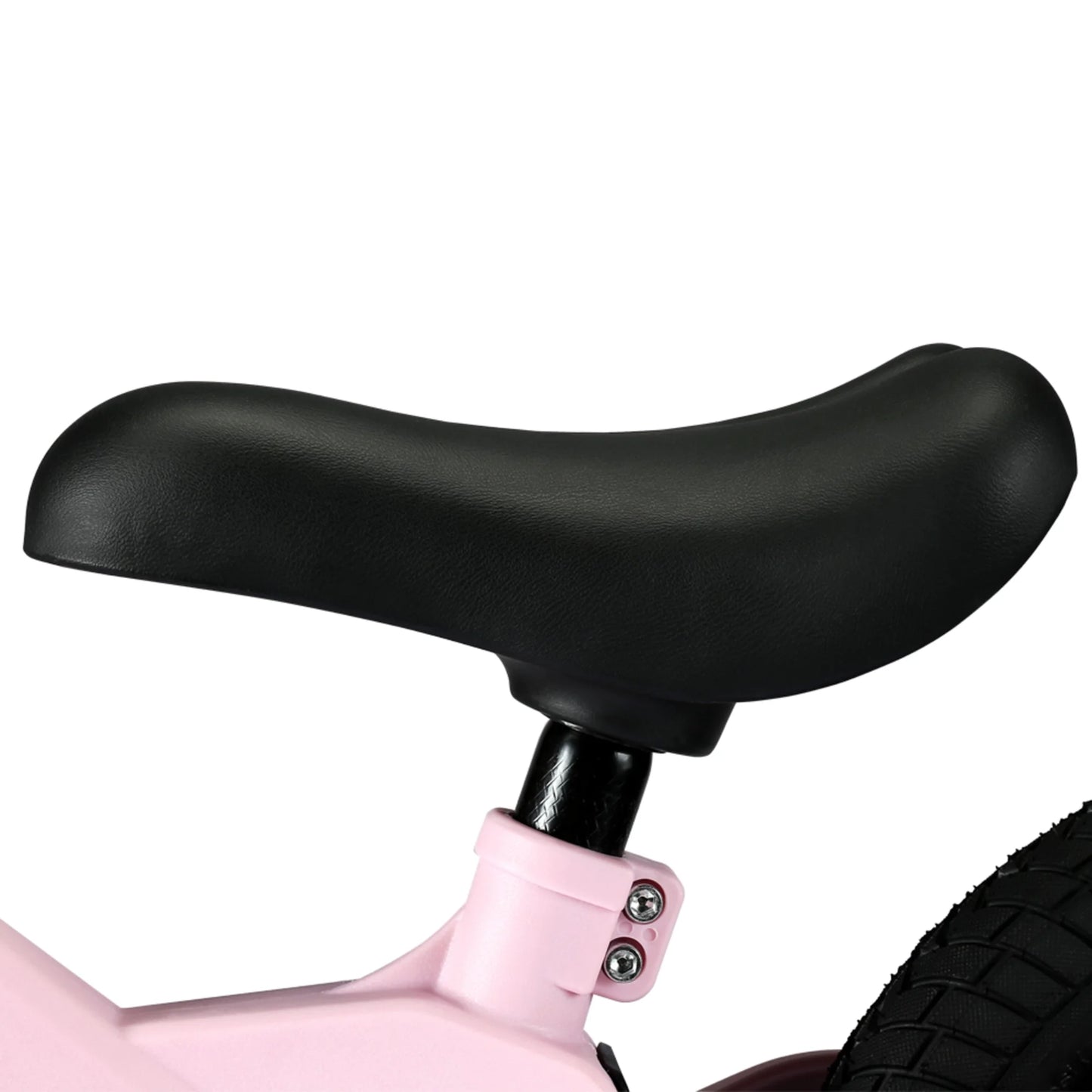 Toddler Balance Bike in Pink - No-Pedal Sport Bike for Ages 3-5, 12" Inflated Tires, Ideal Gift for Boys and Girls with Inseam 16" - 21