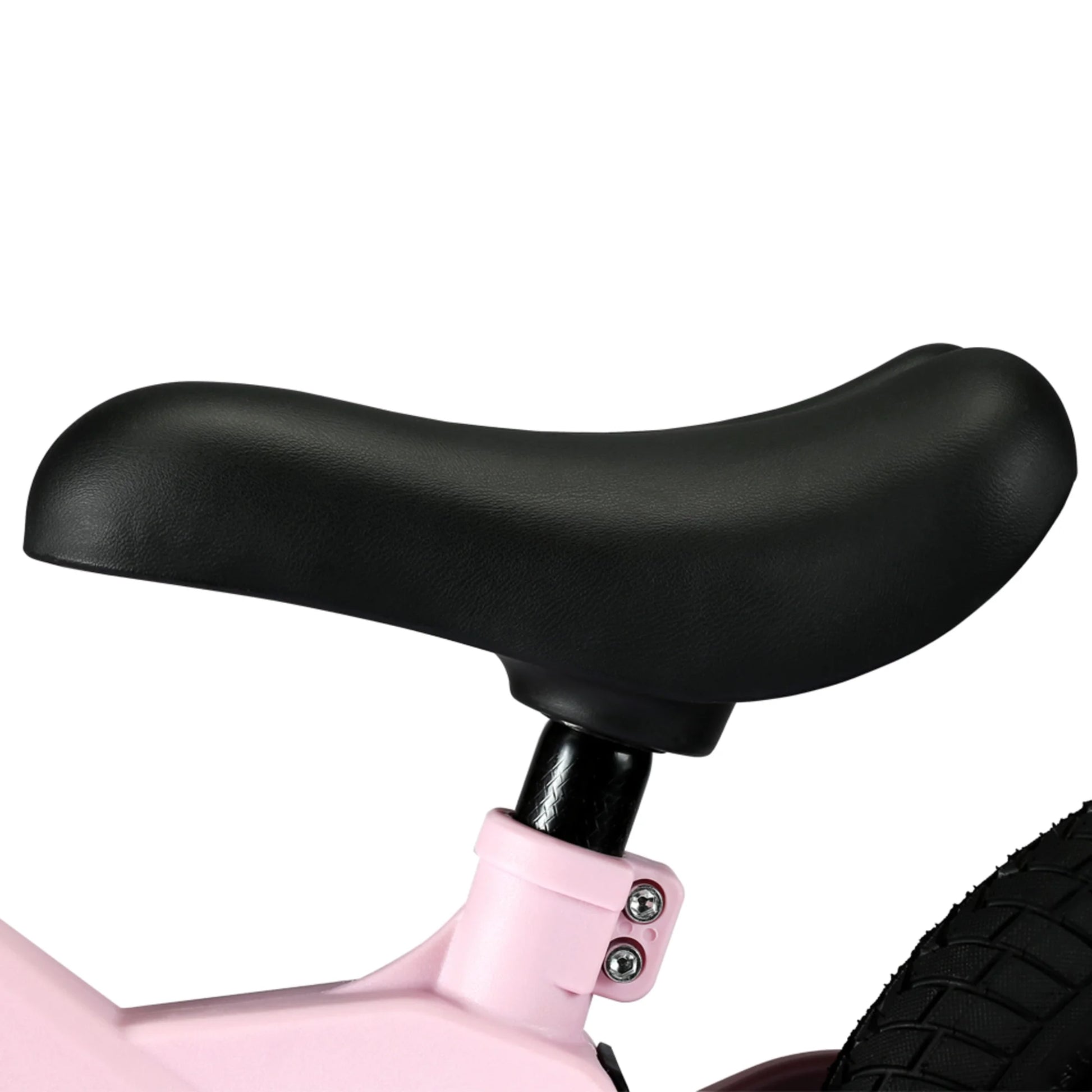 Toddler Balance Bike in Pink - No-Pedal Sport Bike for Ages 3-5, 12" Inflated Tires, Ideal Gift for Boys and Girls with Inseam 16" - 21