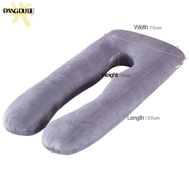1.3KG Cotton Maternity Pillow for Pregnant Women - Versatile Pregnancy and Breastfeeding Cushion
