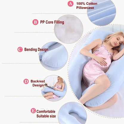 1.3KG Cotton Maternity Pillow for Pregnant Women - Versatile Pregnancy and Breastfeeding Cushion