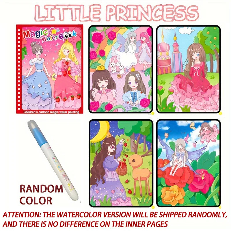 Magic Water Drawing Book - Reusable Montessori Sensory Coloring Toy for Early Childhood Education