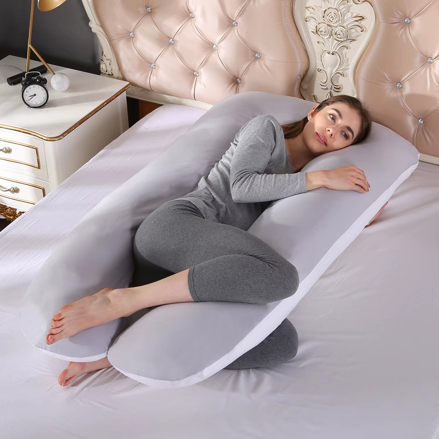 1.3KG Cotton Maternity Pillow for Pregnant Women - Versatile Pregnancy and Breastfeeding Cushion
