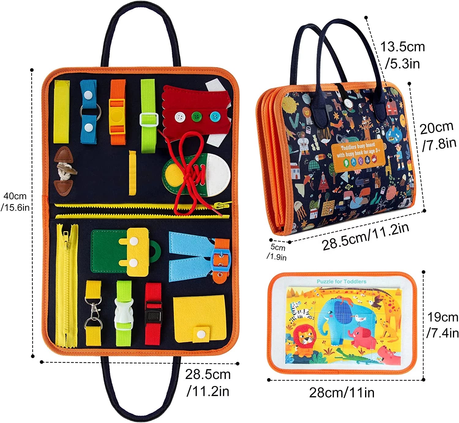 Montessori-Inspired Busy Board Educational Toy for Toddlers Aged 2-4 Years, Ideal for Preschool Learning Activities for Boys and Girls