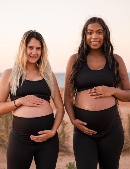 Women'S Maternity Leggings over the Belly Pregnancy Workout Leggings Full Length Pregnant Active Wear Yoga Pants