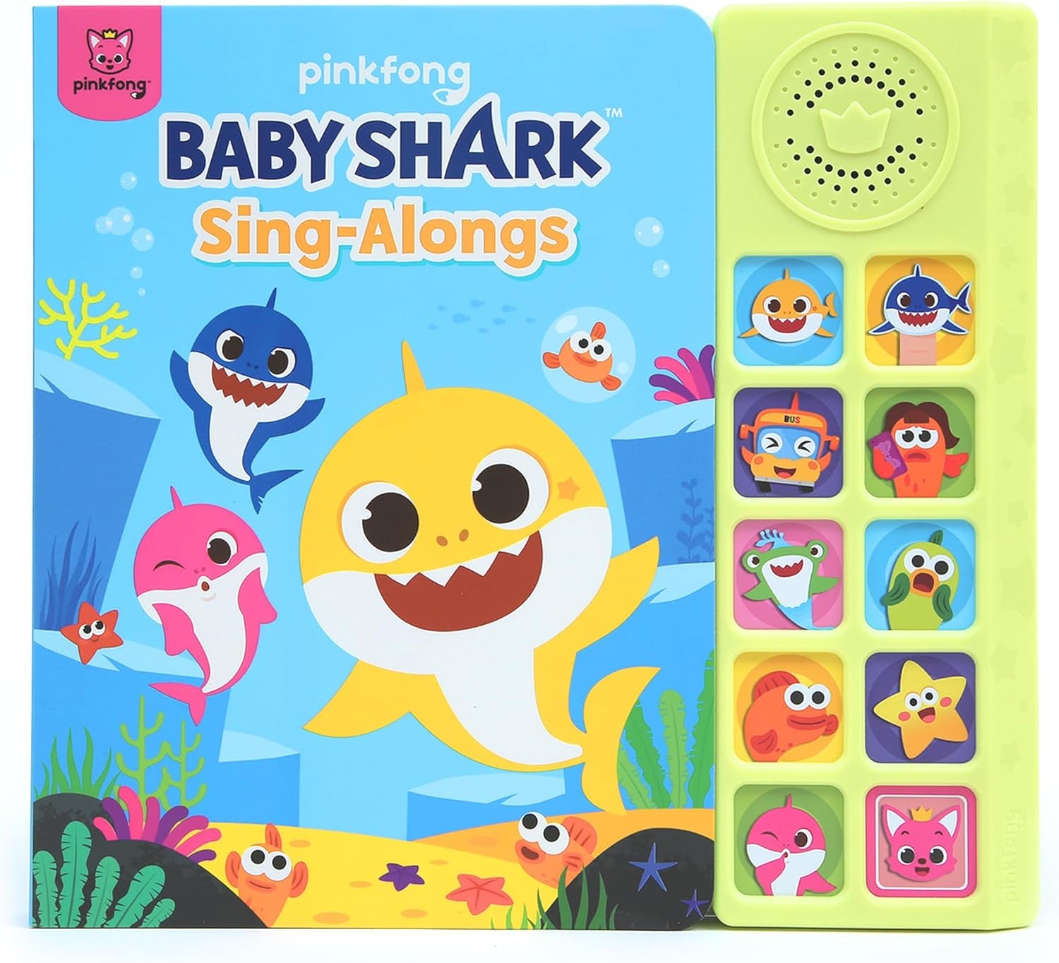 Interactive Baby Shark Sound Book with 10 Buttons | Educational Learning Toy for Toddlers Ages 1-3 | Ideal Gift for Boys and Girls