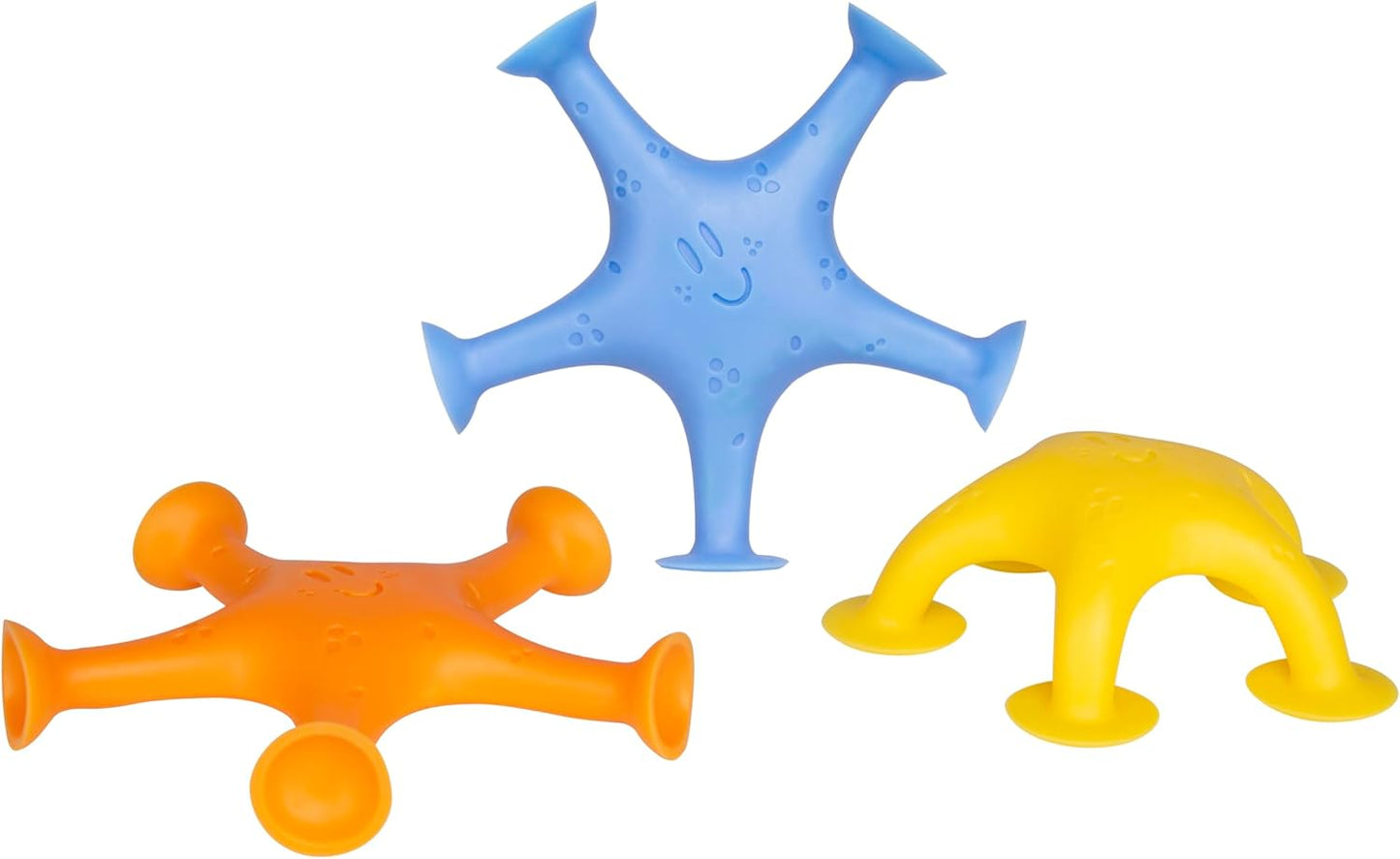 Ubbi Starfish Stretch and Suction Bath Toy Set for Toddlers - Engaging Water Accessories for Bath Time Fun, Set of 3