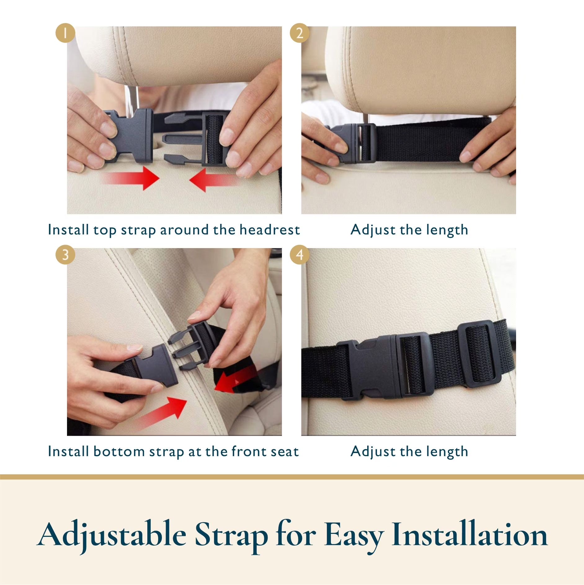 Waterproof Car Backseat Organizer with Tablet Holder and Cup Holder, 10 Pocket Kick Mats for Kids - Essential Car Accessories for Men and Women