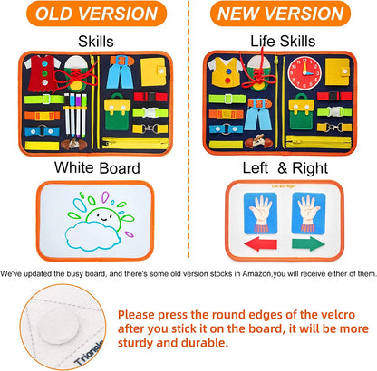 Montessori-Inspired Busy Board Educational Toy for Toddlers Aged 2-4 Years, Ideal for Preschool Learning Activities for Boys and Girls