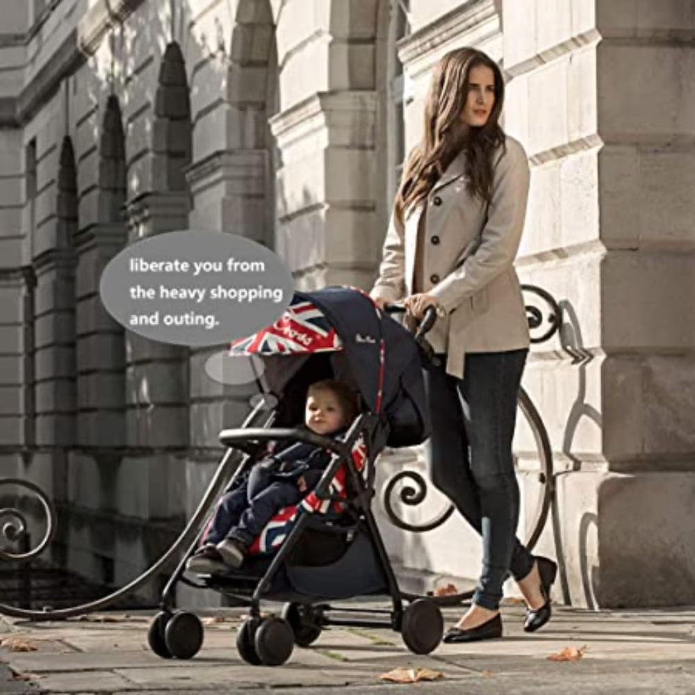Multifunctional 360° Rotating Stroller Hooks, Zinc Alloy, Black, Set of 2