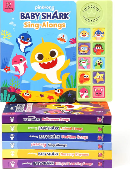 Interactive Baby Shark Sound Book with 10 Buttons | Educational Learning Toy for Toddlers Ages 1-3 | Ideal Gift for Boys and Girls