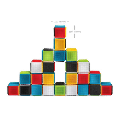 Interlocking Stacking Blocks Set for Ages 12-36 Months, 24 Pieces