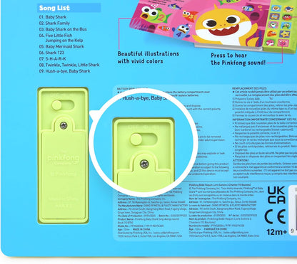 Interactive Baby Shark Sound Book with 10 Buttons | Educational Learning Toy for Toddlers Ages 1-3 | Ideal Gift for Boys and Girls